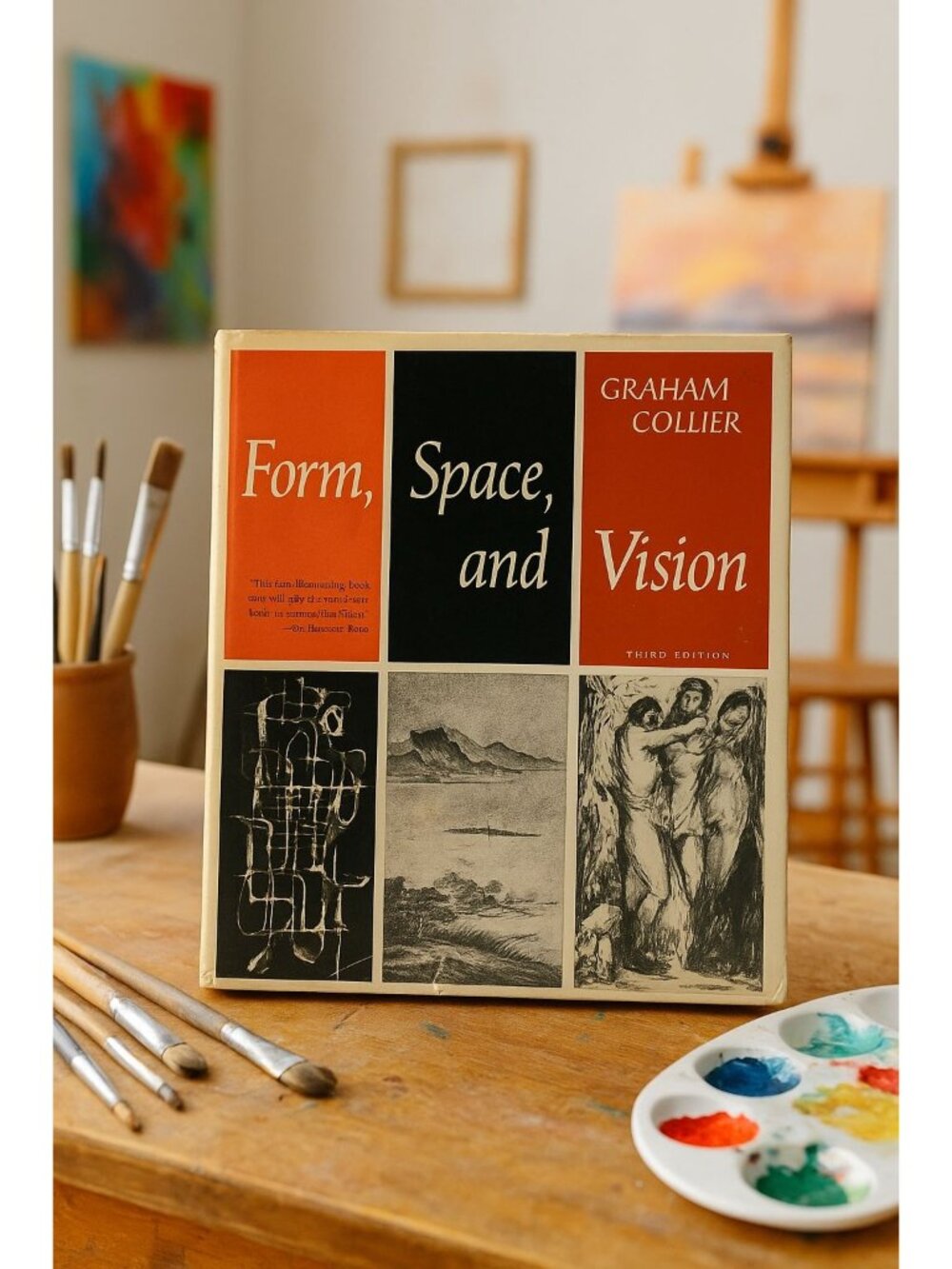 Form Space & Vision by Graham Collier 3rd Ed HC 1972 Art Drawing Textbook